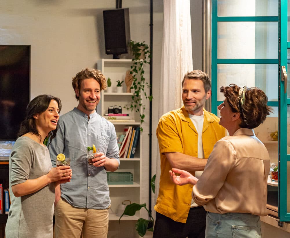 Gruppe von Menschen beim Balcosy